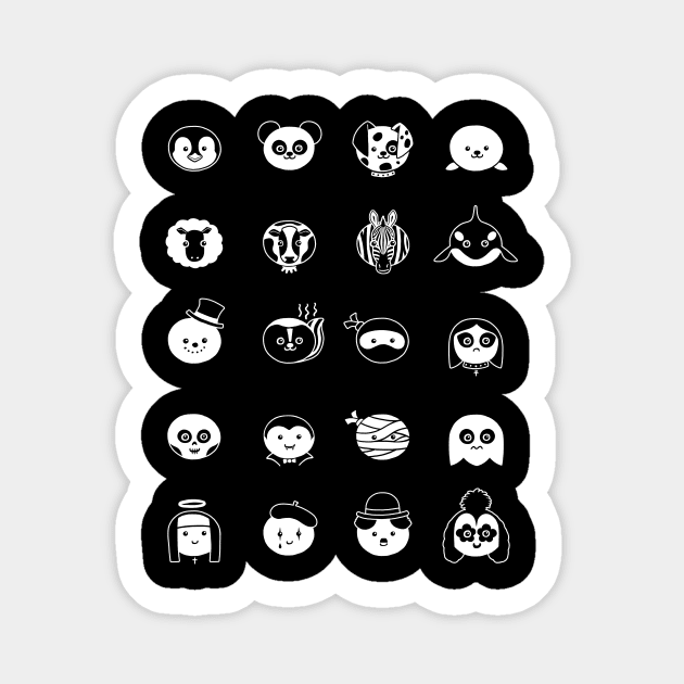 Black & White: Spotters Guide Sticker by chayground